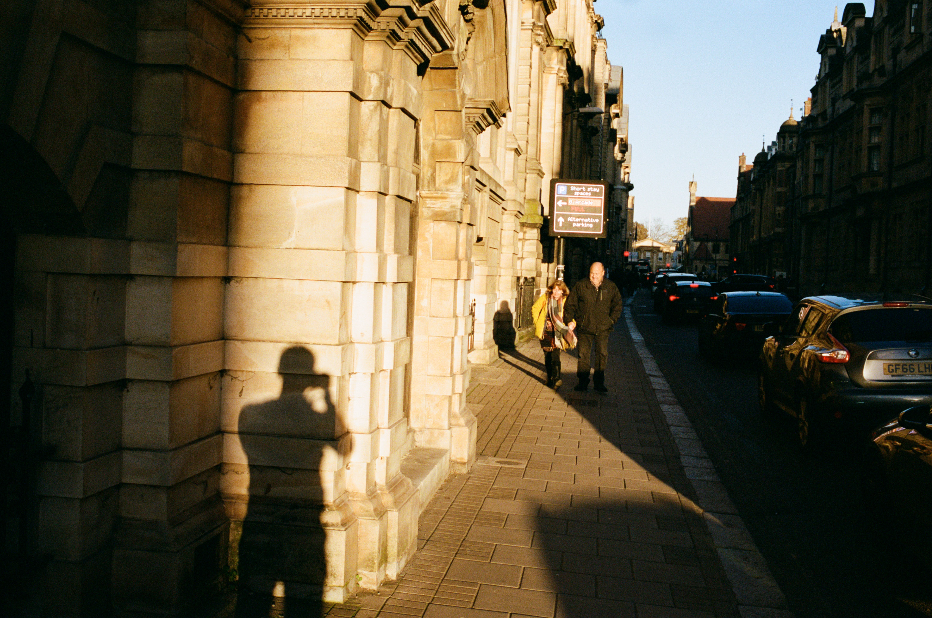 Street scene in Cambridge, UK.